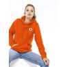 Sweat capuche femme Ocriers du pays d'Apt orange