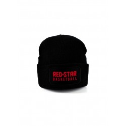 Bonnet Beechfield patch Red Star Basketball noir