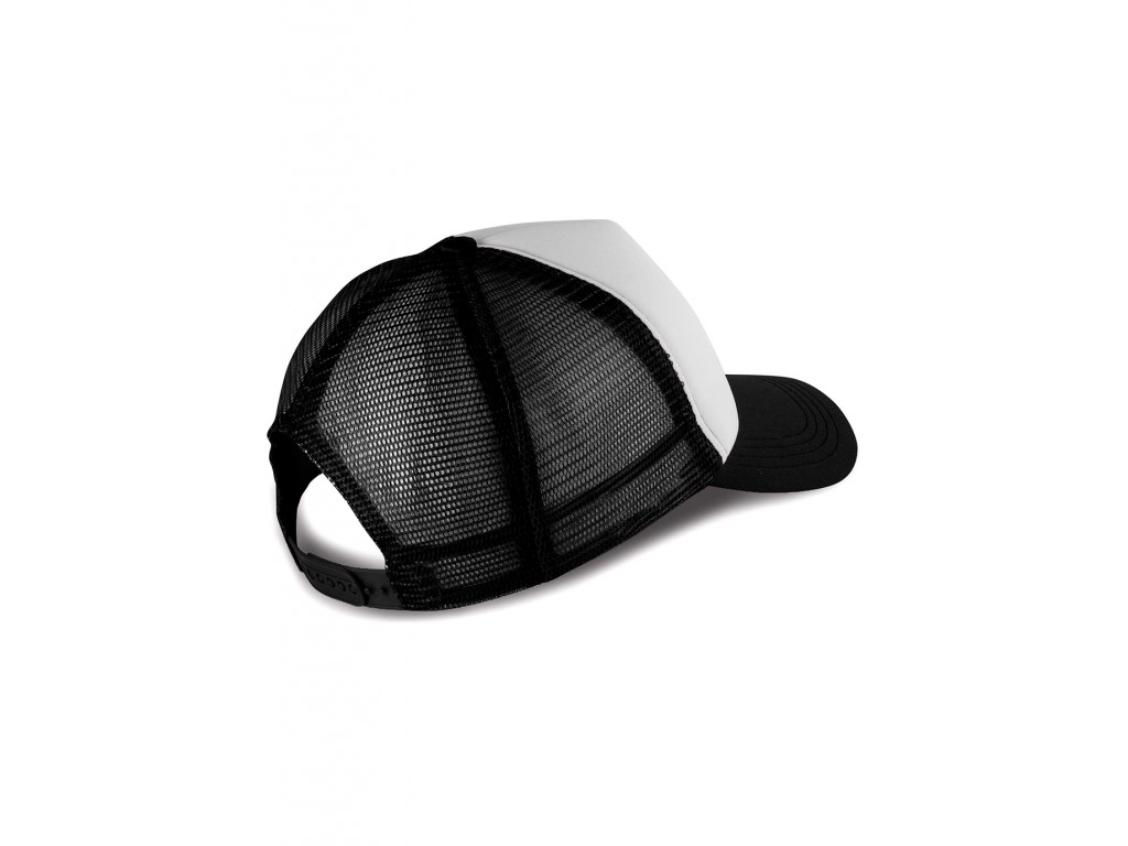 Casquette trucker Red Star Basketball noir et blanche dos