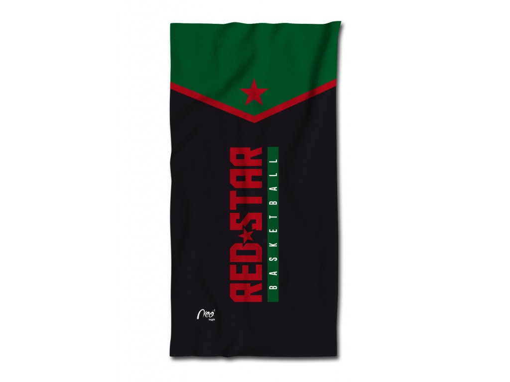 Serviette de plage Red Star Basketball recto