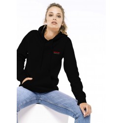 Sweat capuche femme Red Star Basketball noir