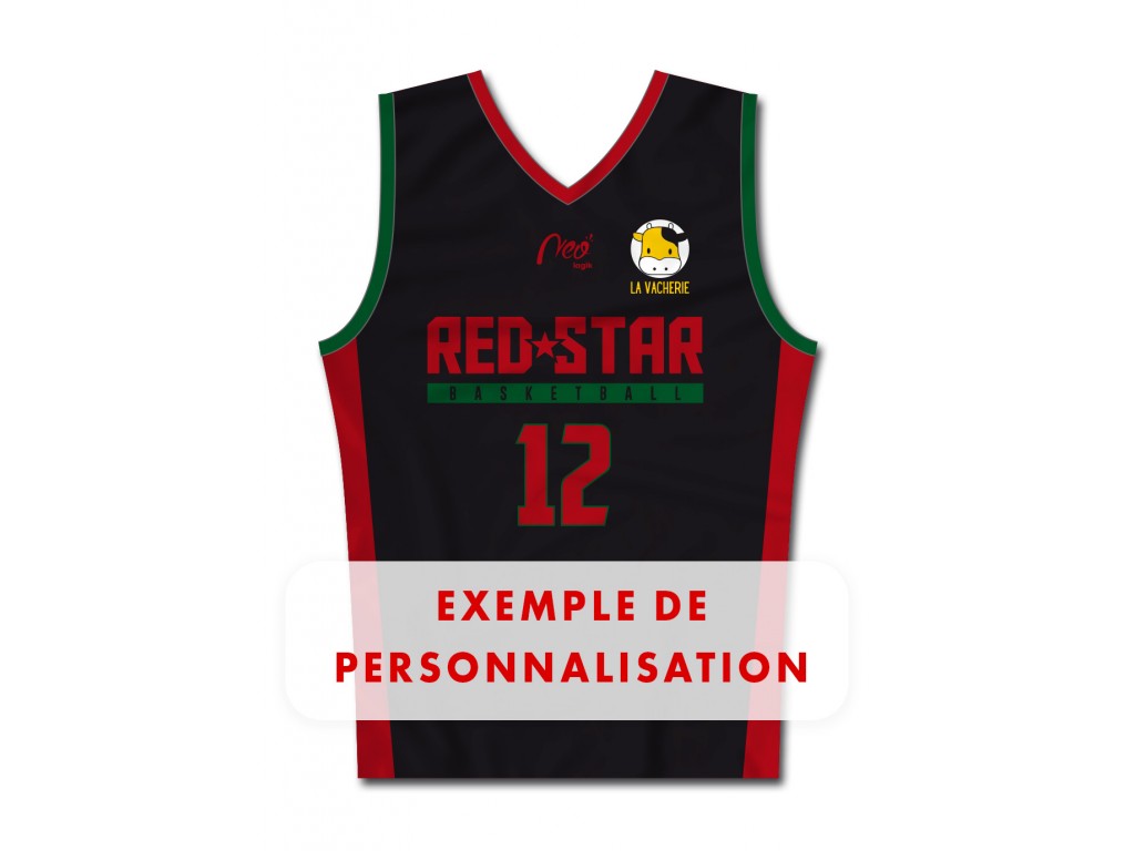 Débardeur basket enfant 2023-2024 Red Star Basketball perso dos