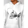 Sweatshirt unisexe Crochet Emilance blanc zoom