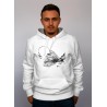 Sweatshirt unisexe Crochet Emilance blanc