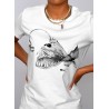 Tshirt femme blanc Crochet Emilance zoom