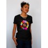 Tshirt femme noir Michel Pagnoux Solidoland Space Station