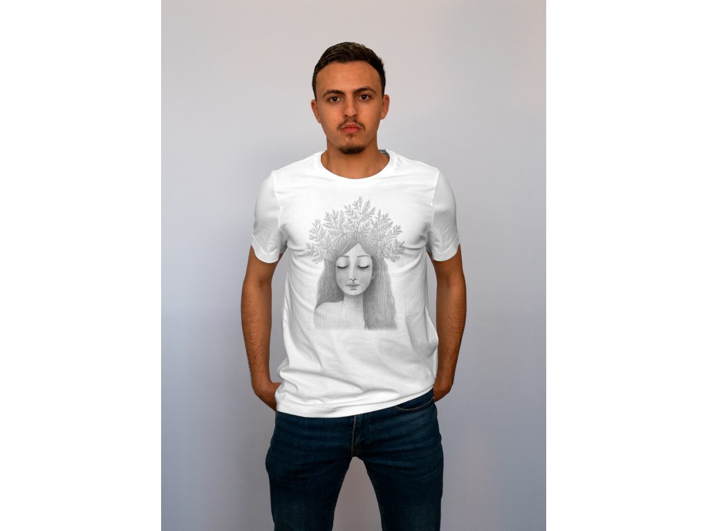 Tshirt homme blanc Lou Praha Enthéogène