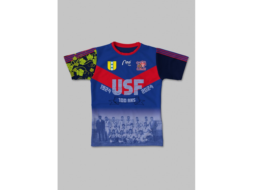 Maillot réplica Ferrals XIII centenaire  2023-2024 face