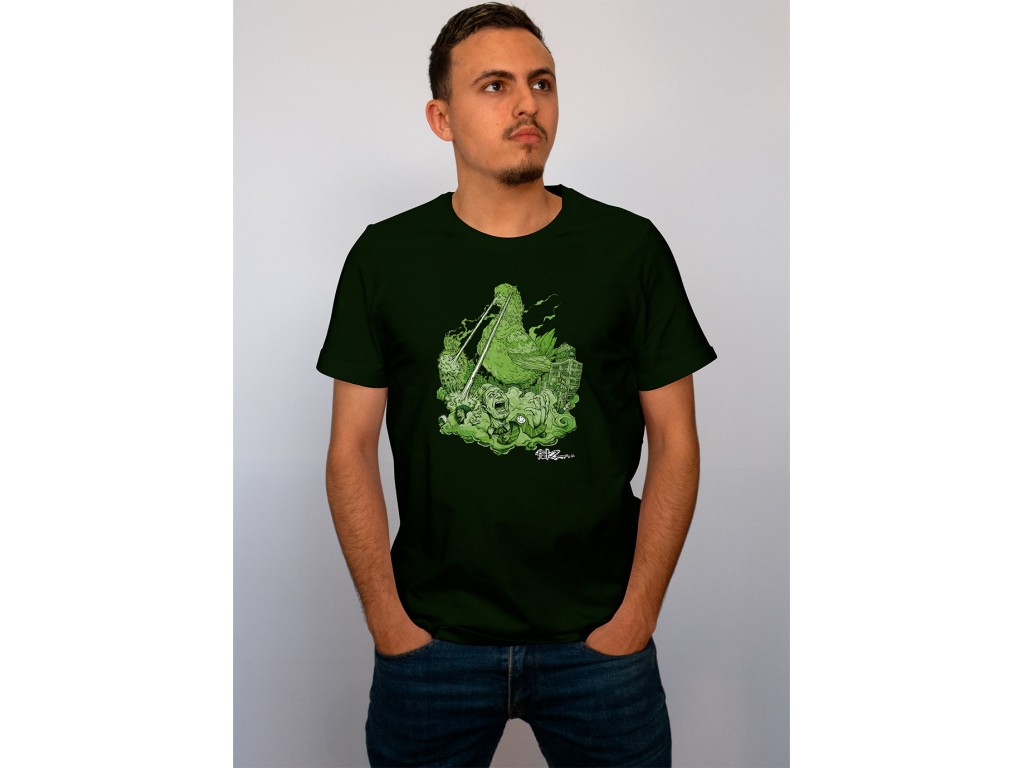 Tshirt homme forest green MIKZ Pigeon 3