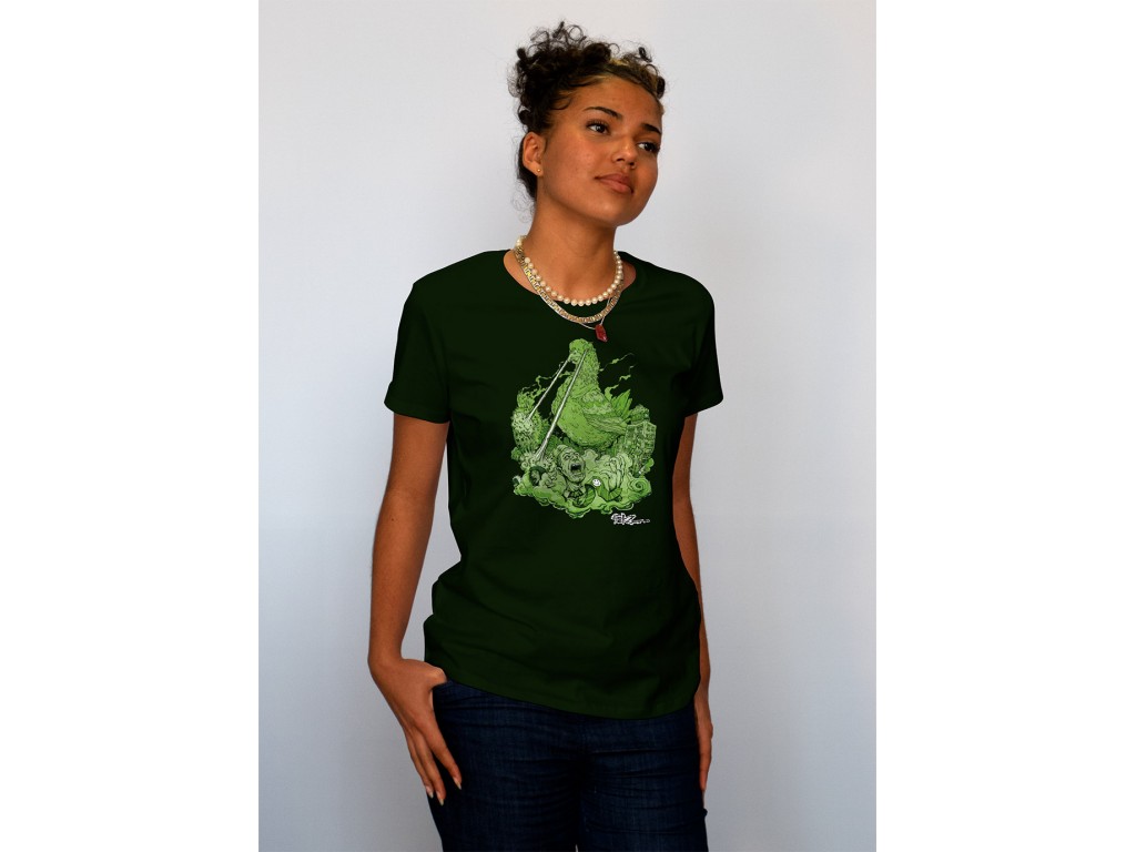 Tshirt femme forest green MIKZ Pigeon 3