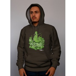 Sweatshirt unisexe dark kaki MIKZ Pigeon 3