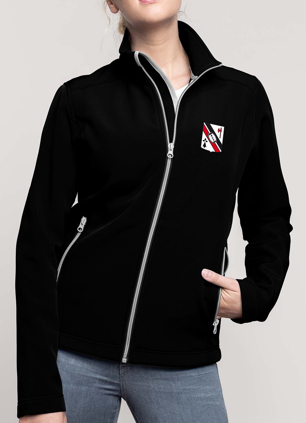 Softshell femme Rugby Club Concarnois noir