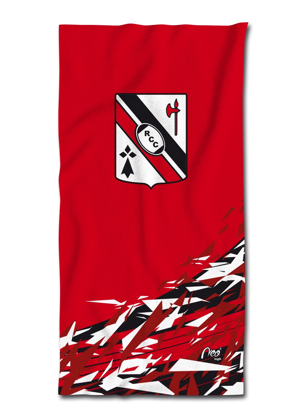 Serviette de plage du Rugby Club Concarnois recto