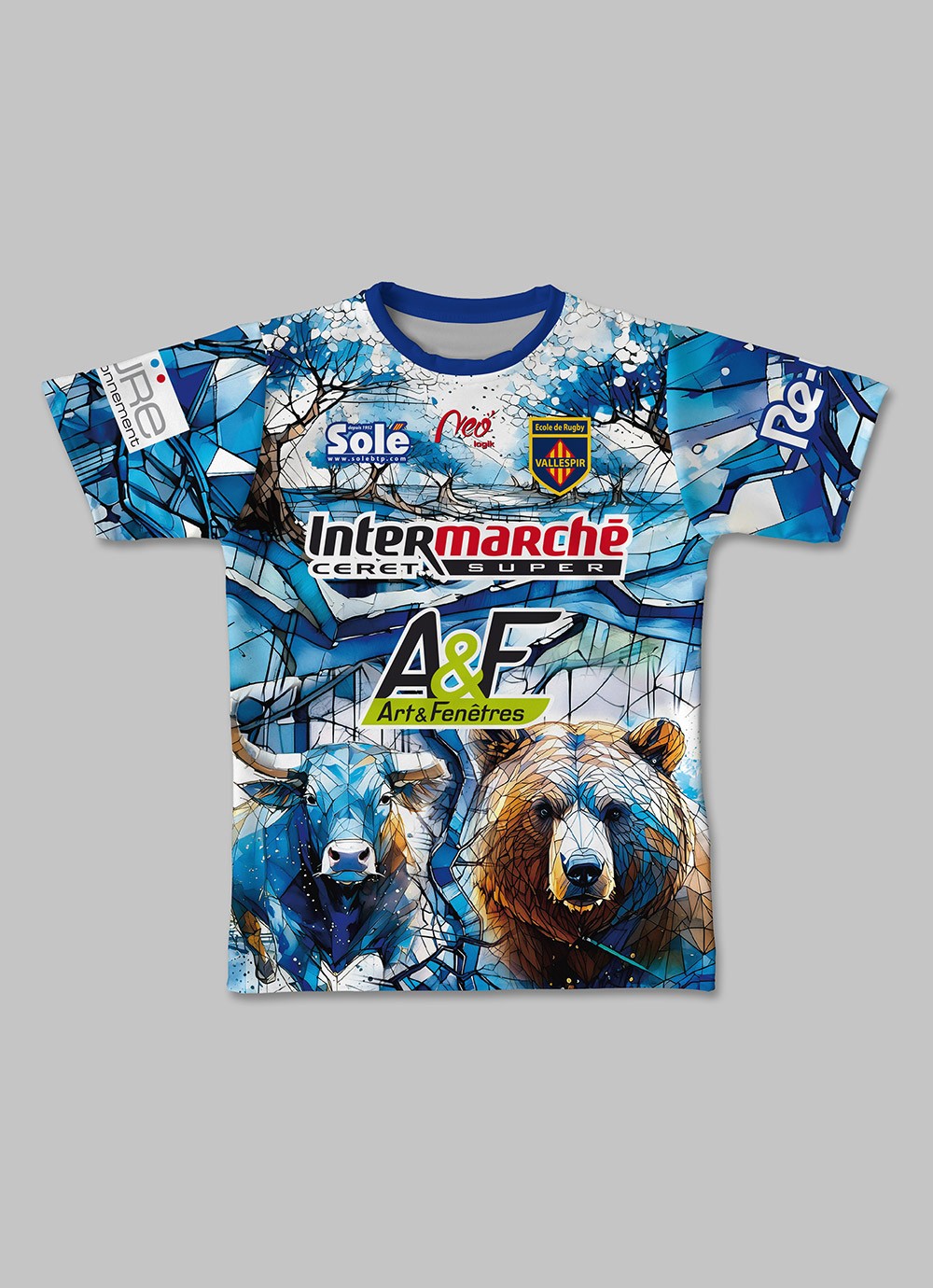 Maillot réplica École Rugby Vallespir 2024-2025 face