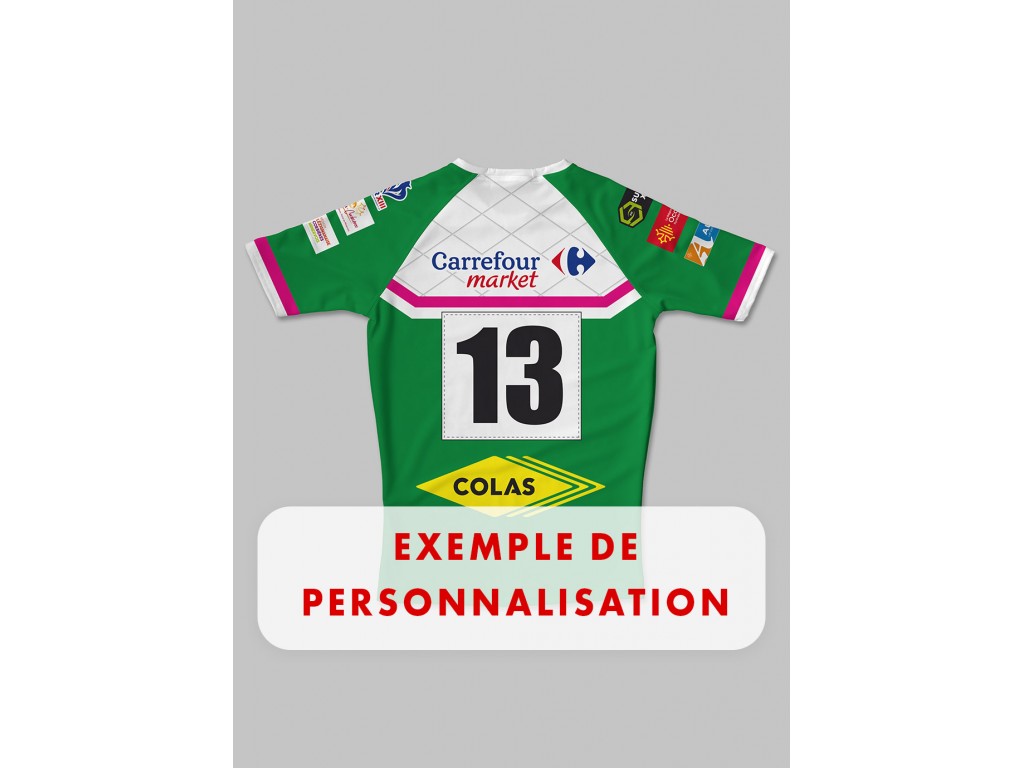 Maillot High Ground FC Lézignan XIII Super XIII 2024-2025 exemple de personnalisation