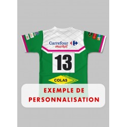 Maillot réplica FC Lézignan XIII Super XIII 2024-2025 exemple de personnalisation