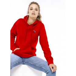 Sweat capuche femme US Apt XIII rouge