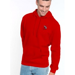 Sweat capuche homme US Apt XIII rouge