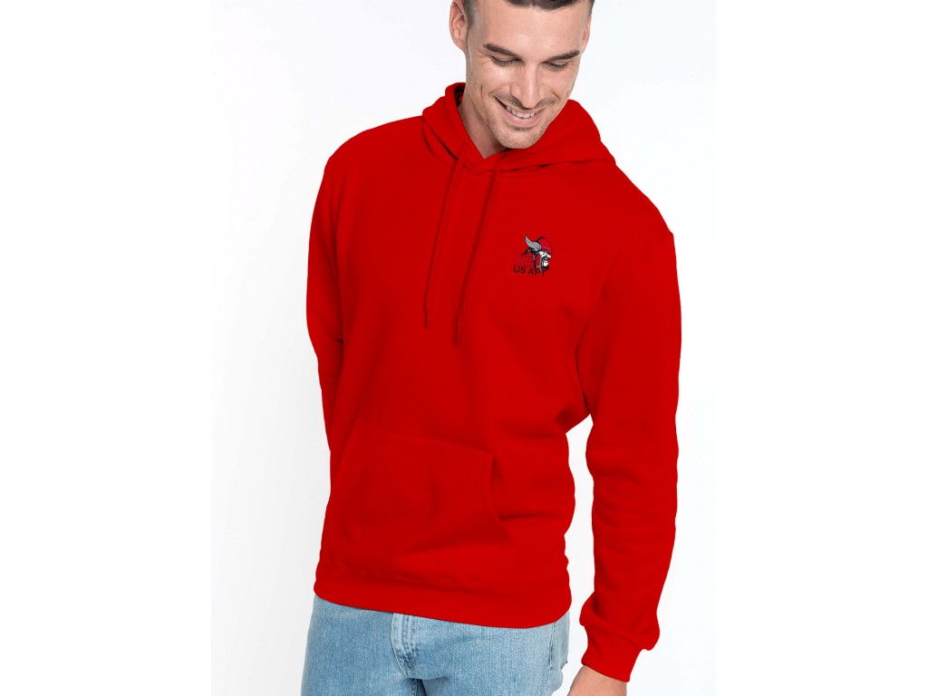 Sweat capuche homme US Apt XIII rouge