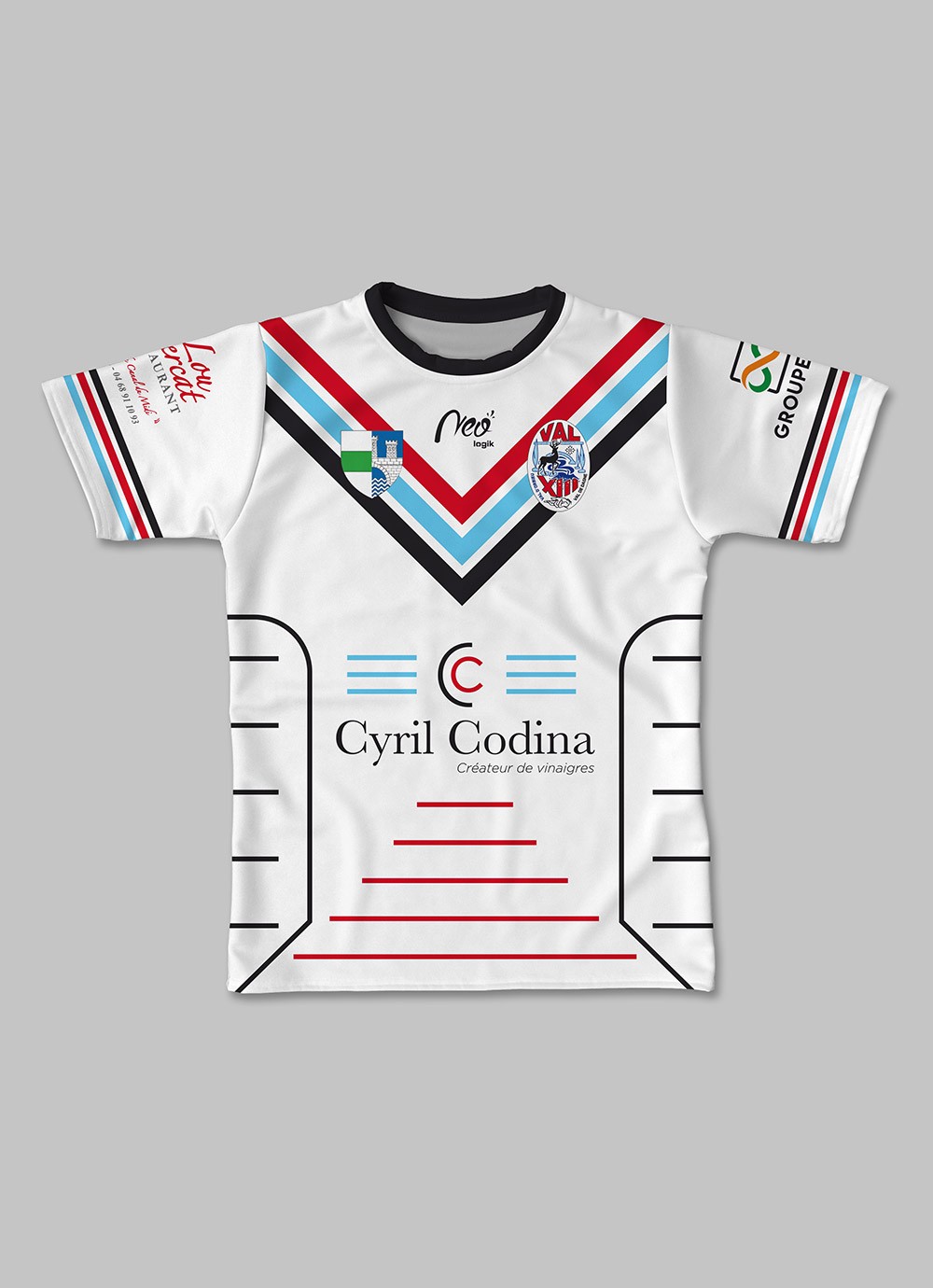 Maillot de match 2024-2025 Val XIII face