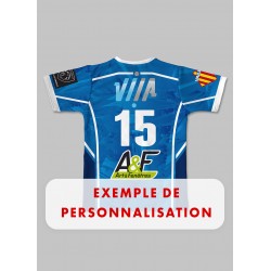 Maillot de match 2024-2025 Céret Sportif XV exemple de personnalisation