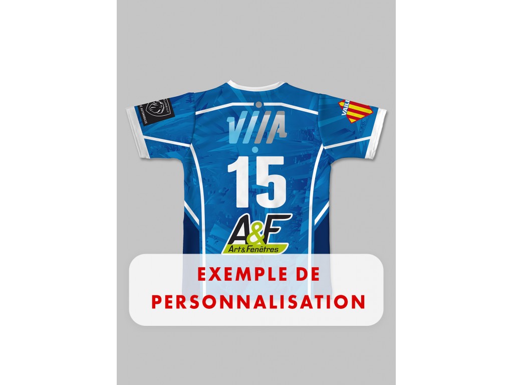 Maillot de match 2024-2025 Céret Sportif XV exemple de personnalisation