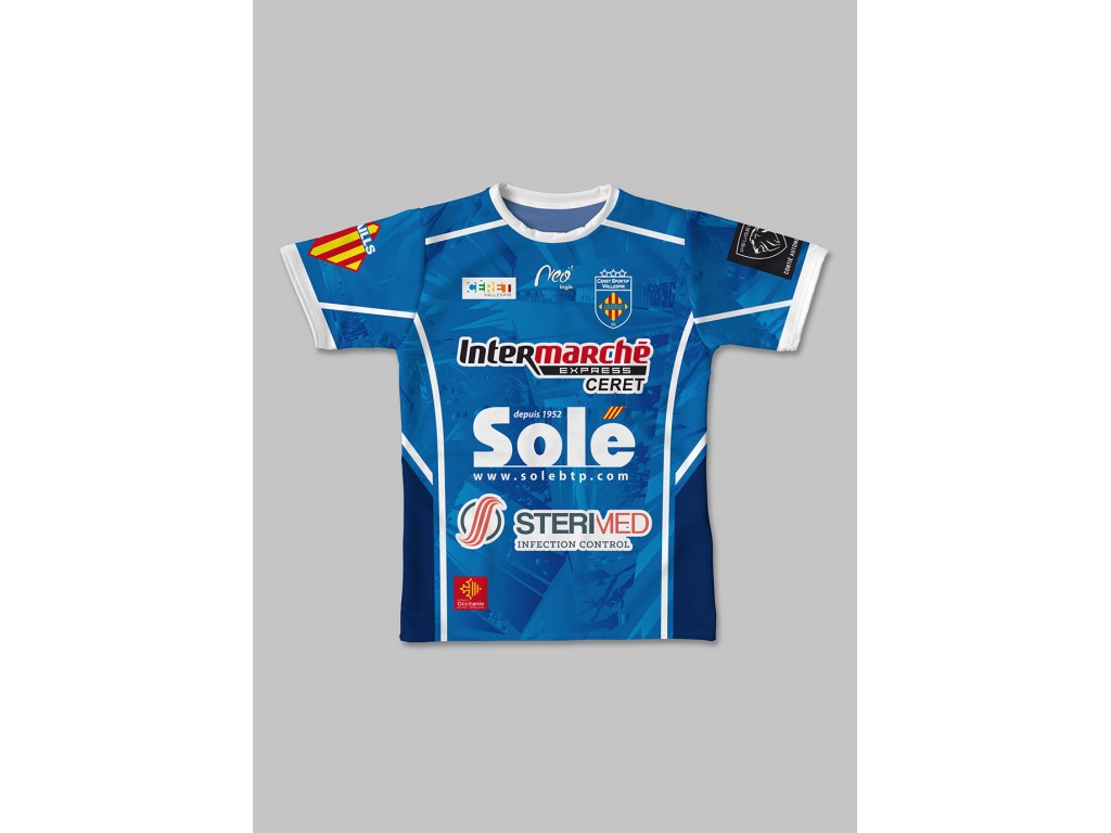 Maillot de match 2024-2025 Céret Sportif XV face