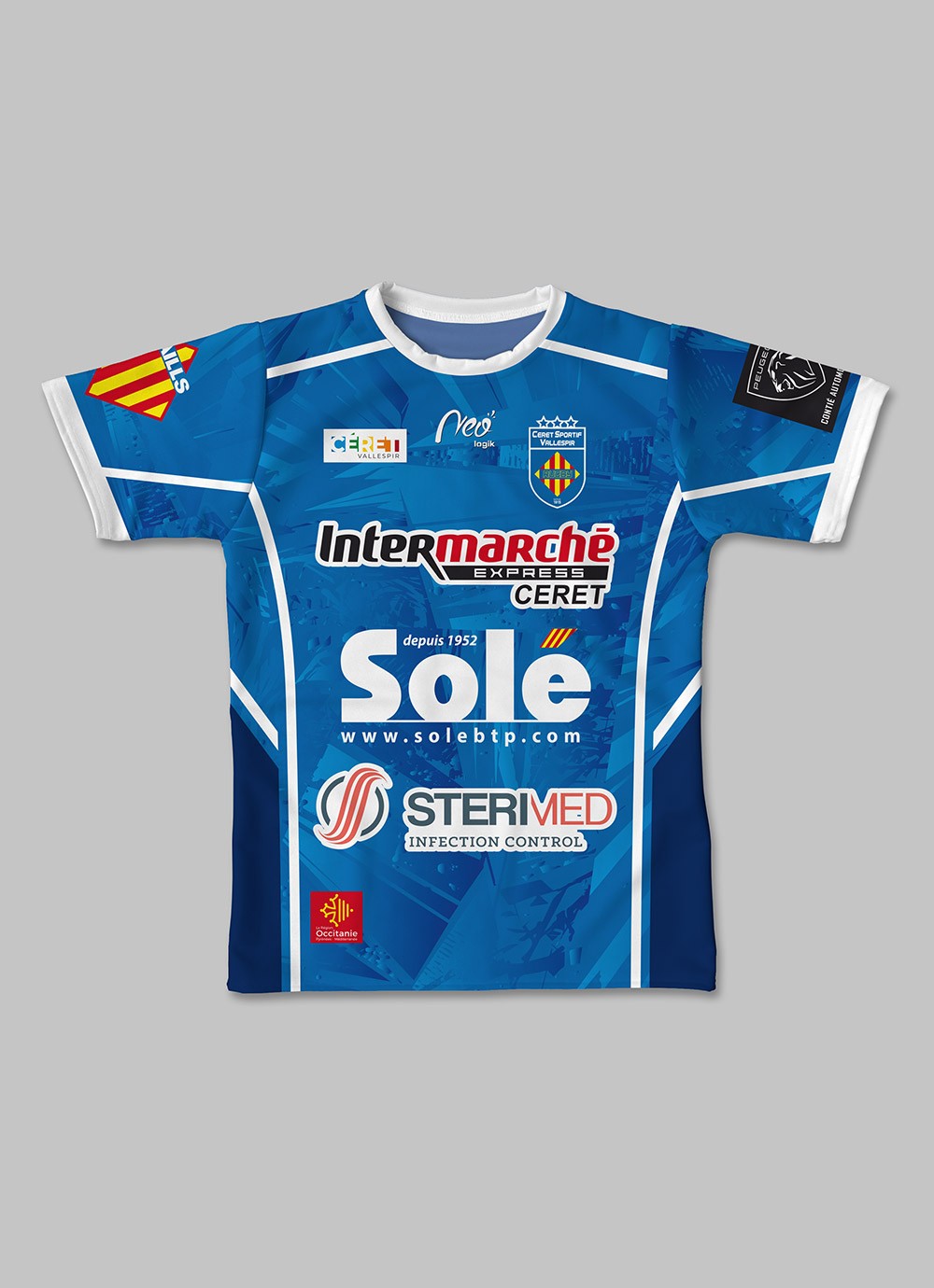 Maillot de match 2024-2025 Céret Sportif XV face