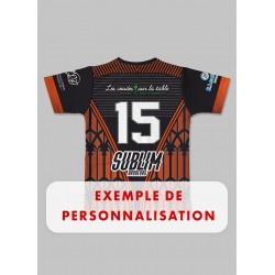 Maillot Effective Stade de Reims Rugby domicile 2024-2025 dos exemple de personnalisation