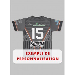 Maillot Effective Stade de Reims Rugby extérieur 2024-2025 dos exemple de personnalisation