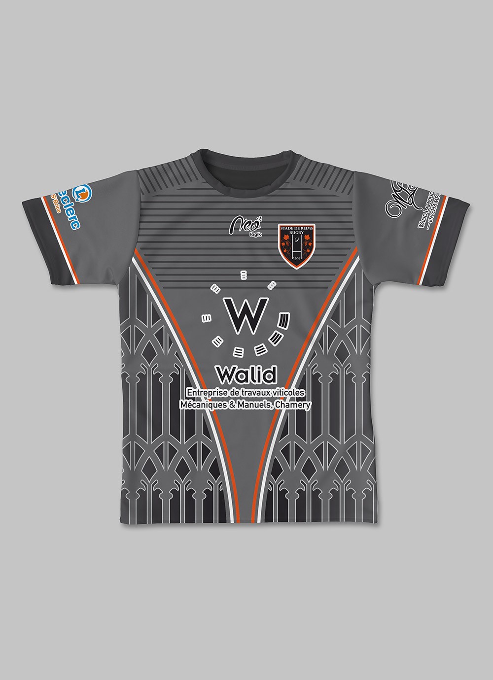 Maillot réplica Stade de Reims Rugby 2024-2025 extérieur face