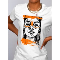 Tshirt femme blanc Gifts Ungiven Aztec zoom