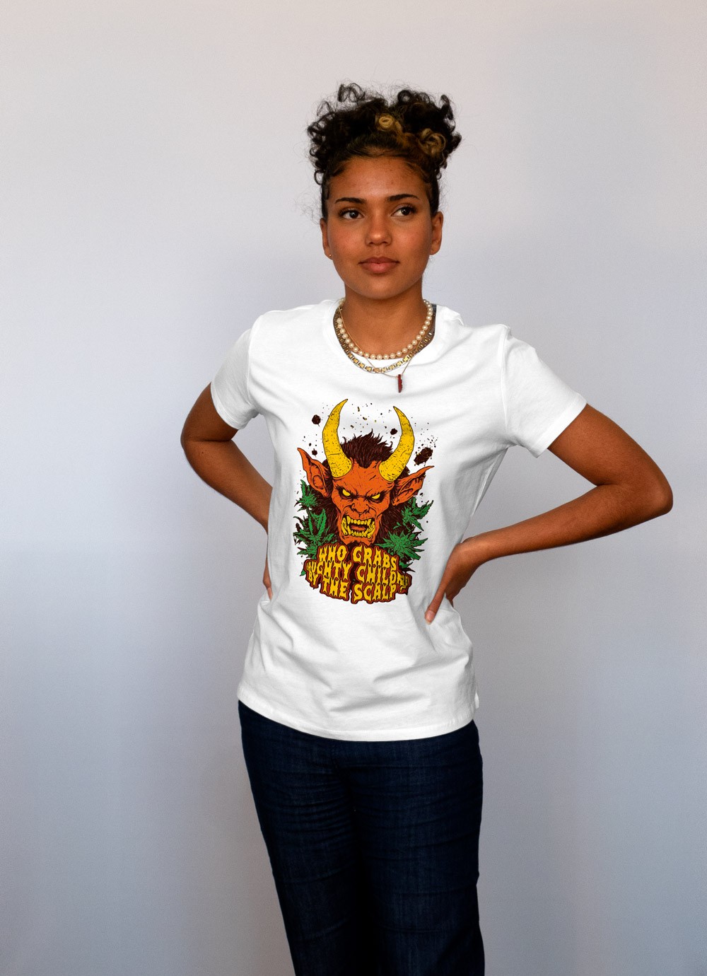 Tshirt femme blanc Gifts Ungiven Krampus