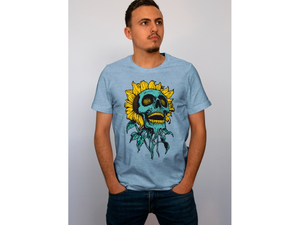 Tshirt homme skyblue Gifts Ungiven Sunflower