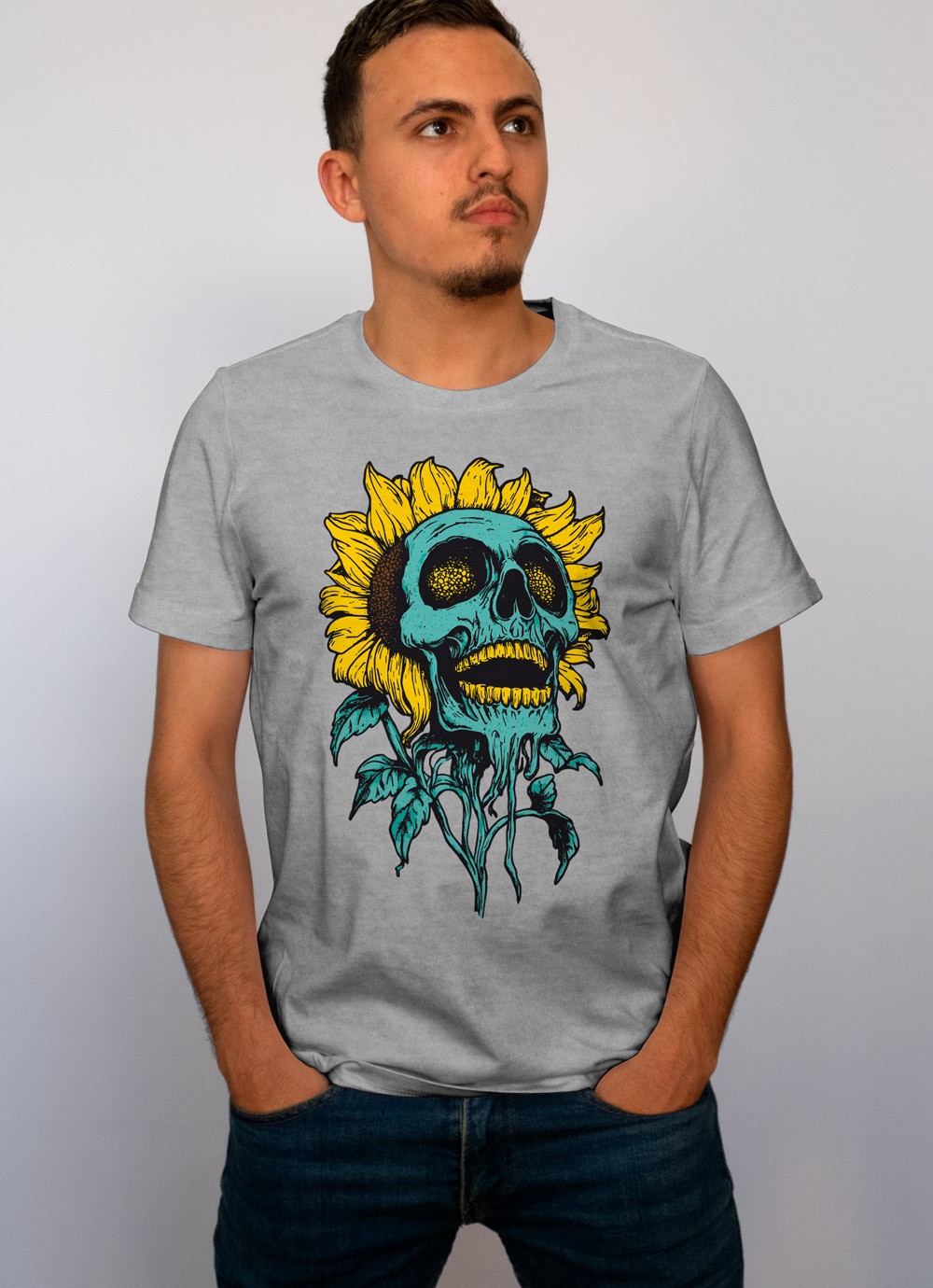 Tshirt homme oxford grey Gifts Ungiven Sunflower