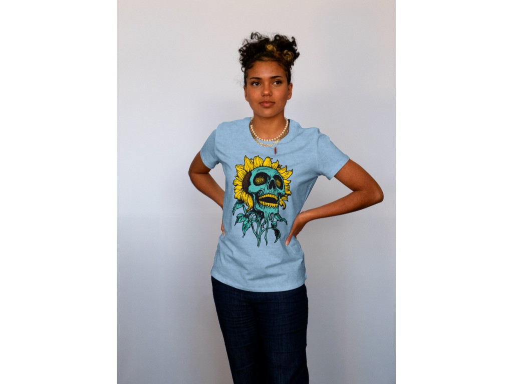 Tshirt femme skyblue Gifts Ungiven Sunflower