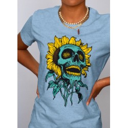 Tshirt femme skyblue Gifts Ungiven Sunflower zoom