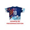 Maillot réplica 2025-2026 Ecole du rugby du Vallespir exemple de personnalisation numero