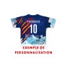 Maillot réplica 2025-2026 Ecole du rugby du Vallespir exemple de personnalisation prenom