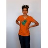 Tshirt femme orange Spray kargouille MIKZ
