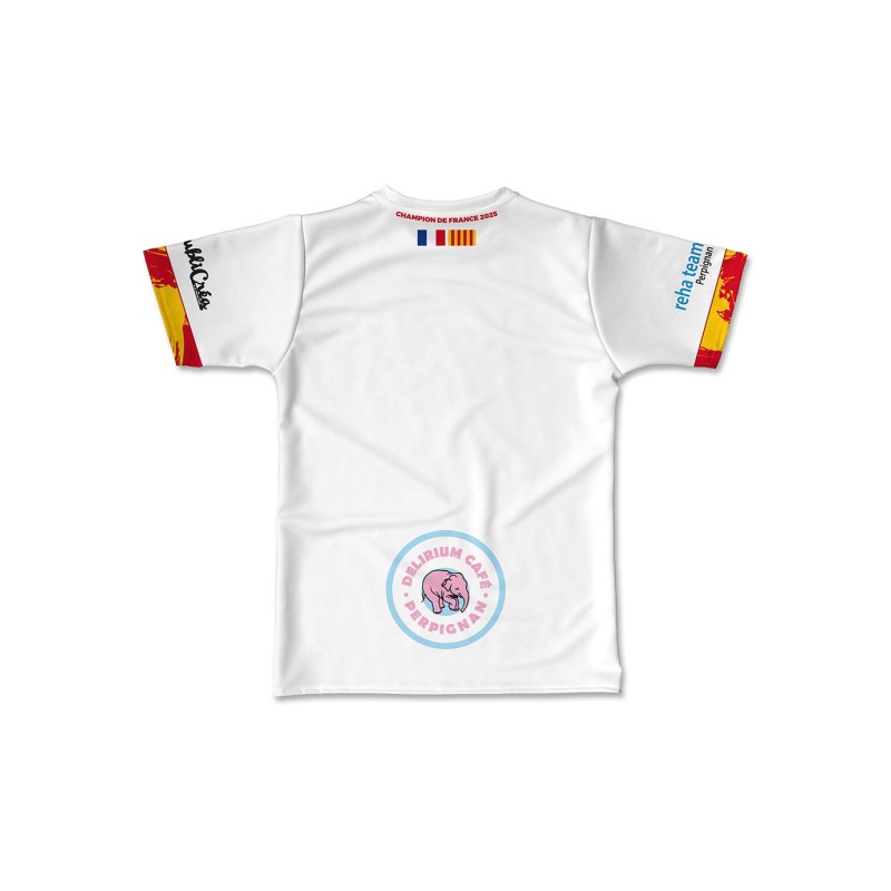 Maillot de match 2025-2026 handi dragons blanc dos