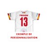 Maillot de match 2025-2026 handi dragons blanc dos numero et prenom