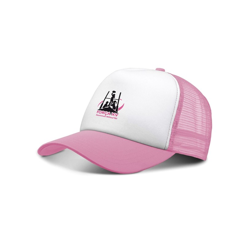 Casquette trucker aurora pink face