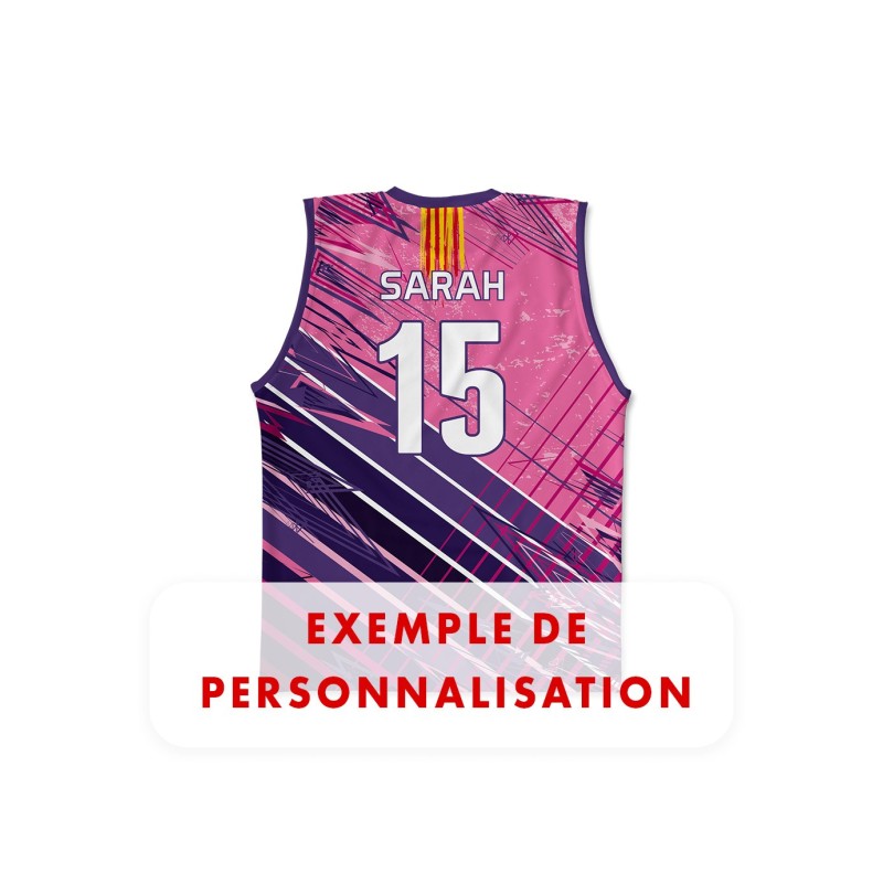 Débardeur Beach 2023-2024 Forca XV dos prenom