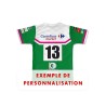 Maillot réplica 2025-2026 FC Lezignan exemple de personnalisation numero