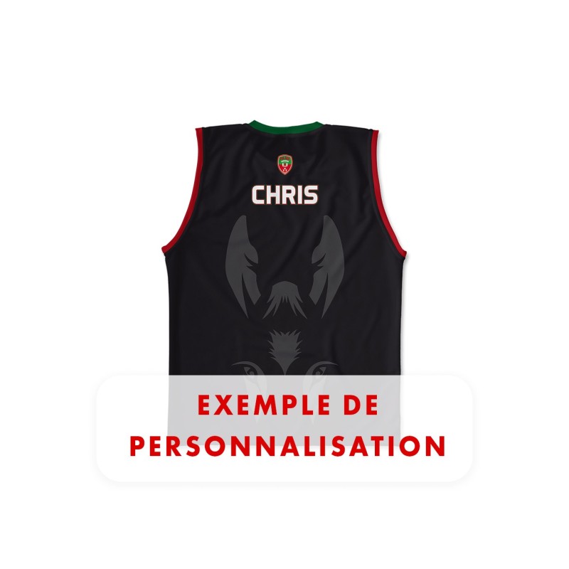 Débardeur Beach 2024-2025 Pia XIII EDR dos exemple de personnalisation prenom