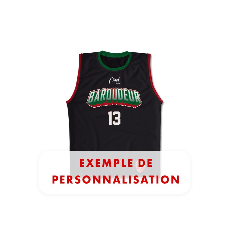 Débardeur Beach 2024-2025 Pia XIII EDR face exemple de personnalisation numero