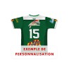 Maillot de match 2025-2026 RC Ponteilla dos exemple de personnalisation numero