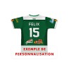 Maillot réplica 2025-2026 RC Ponteilla dos exemple de personnalisation prenom