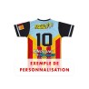 Maillot de match 2025-2026 SCR XV dos exemple de personnalisation numero